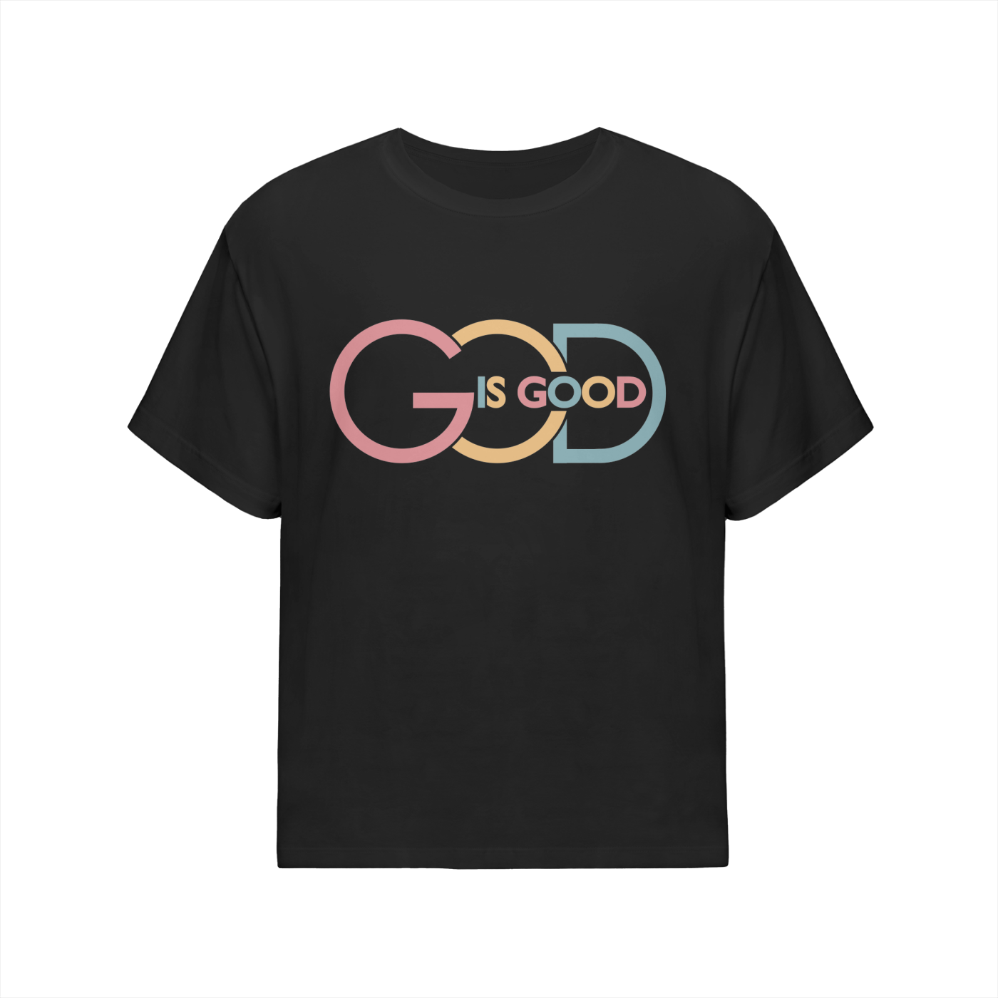 Black Color | God is Good | Premium Unisex Oversized Streetwear T-Shirt | Christian Apparel