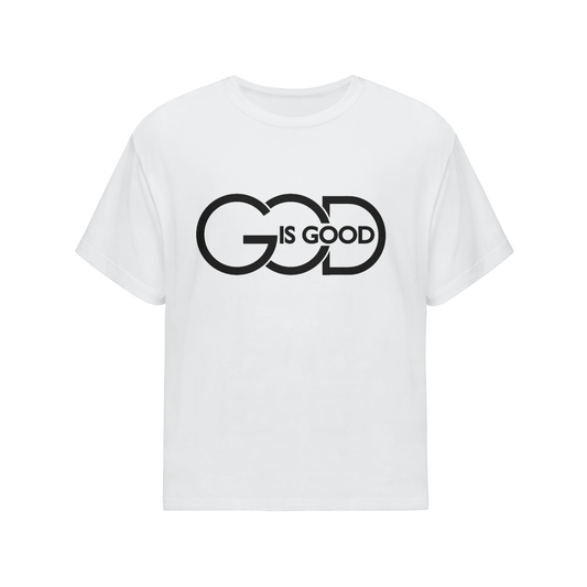 White Color | God is Good | Premium Unisex Oversized Streetwear T-Shirt | Christian Apparel